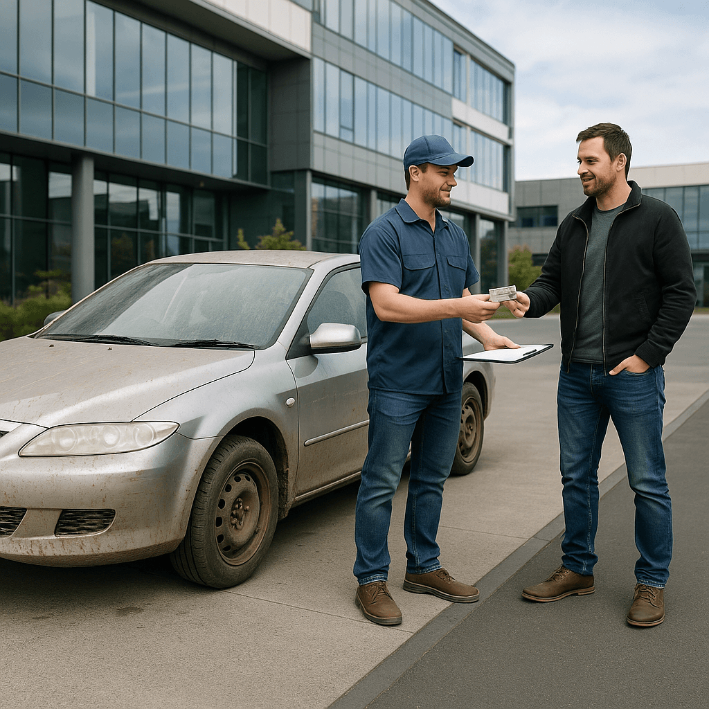 man selling his flood damaged car nz