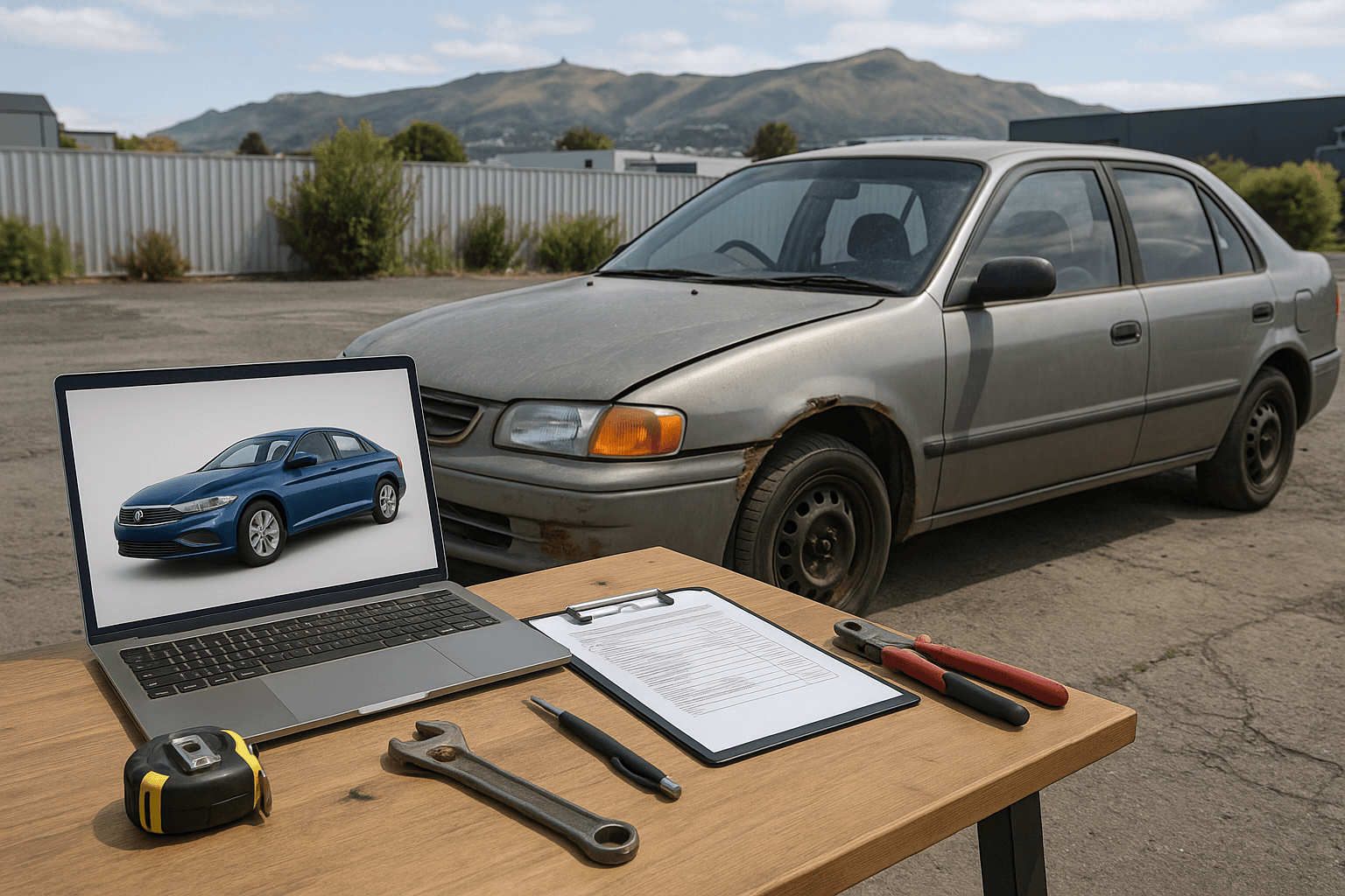 evaluate old car value Christchurch