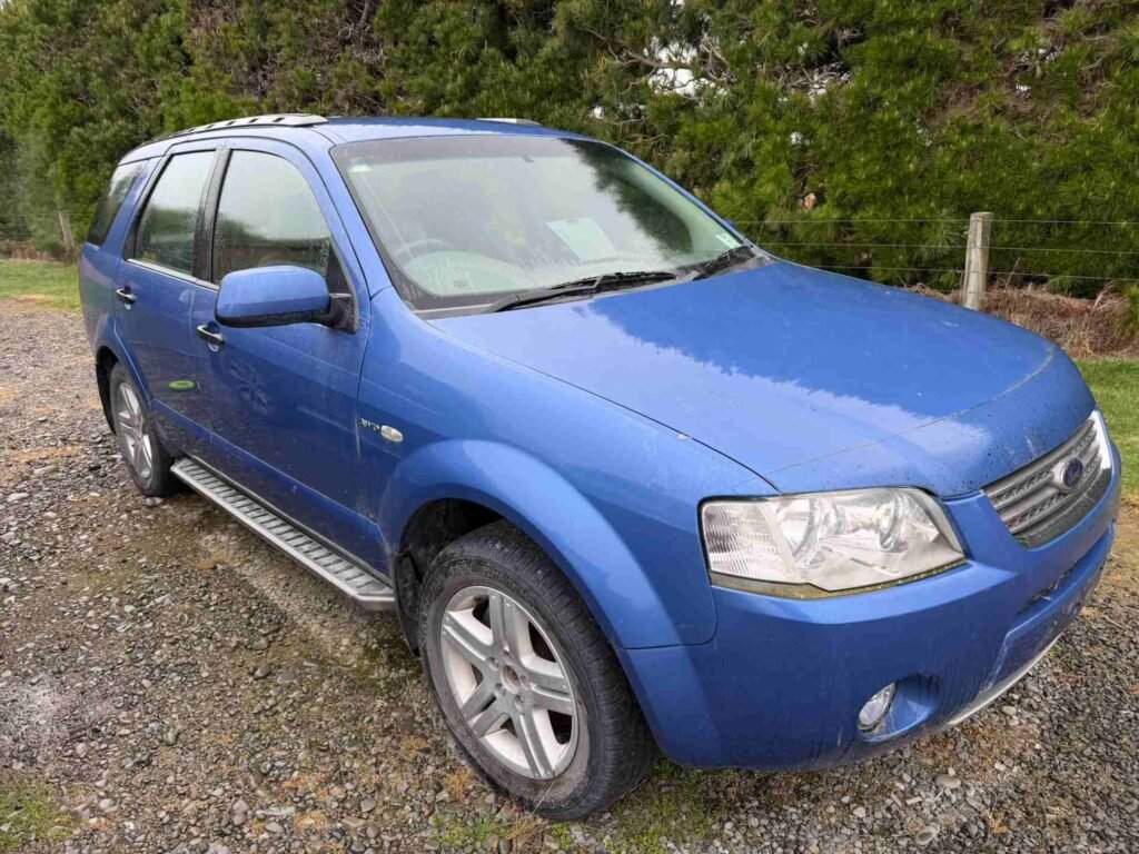 Blue Ford Territory SUV bought for cash from a rural property near Christchurch